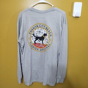 Miami Apparel Panama City Beach Life is Better with a Dog Long Sleeve T Shirt XL